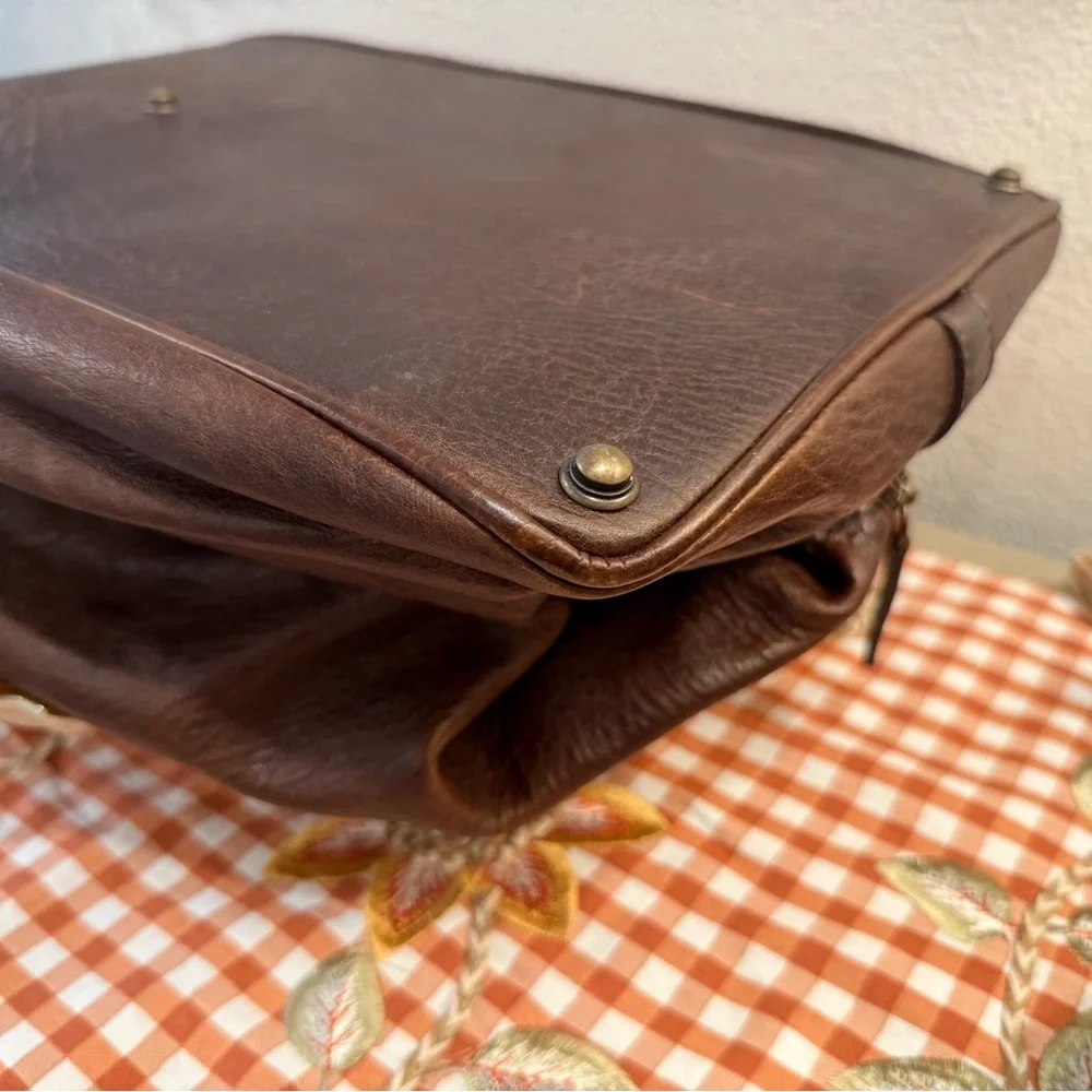 NEW Moor and Giles Benedict Weekend Bag in Titan Milled Brown - Picture 15 of 16
